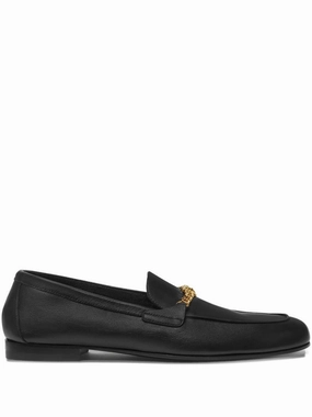 Sumptuous Black Leather Loafers Pony Hair Loafers