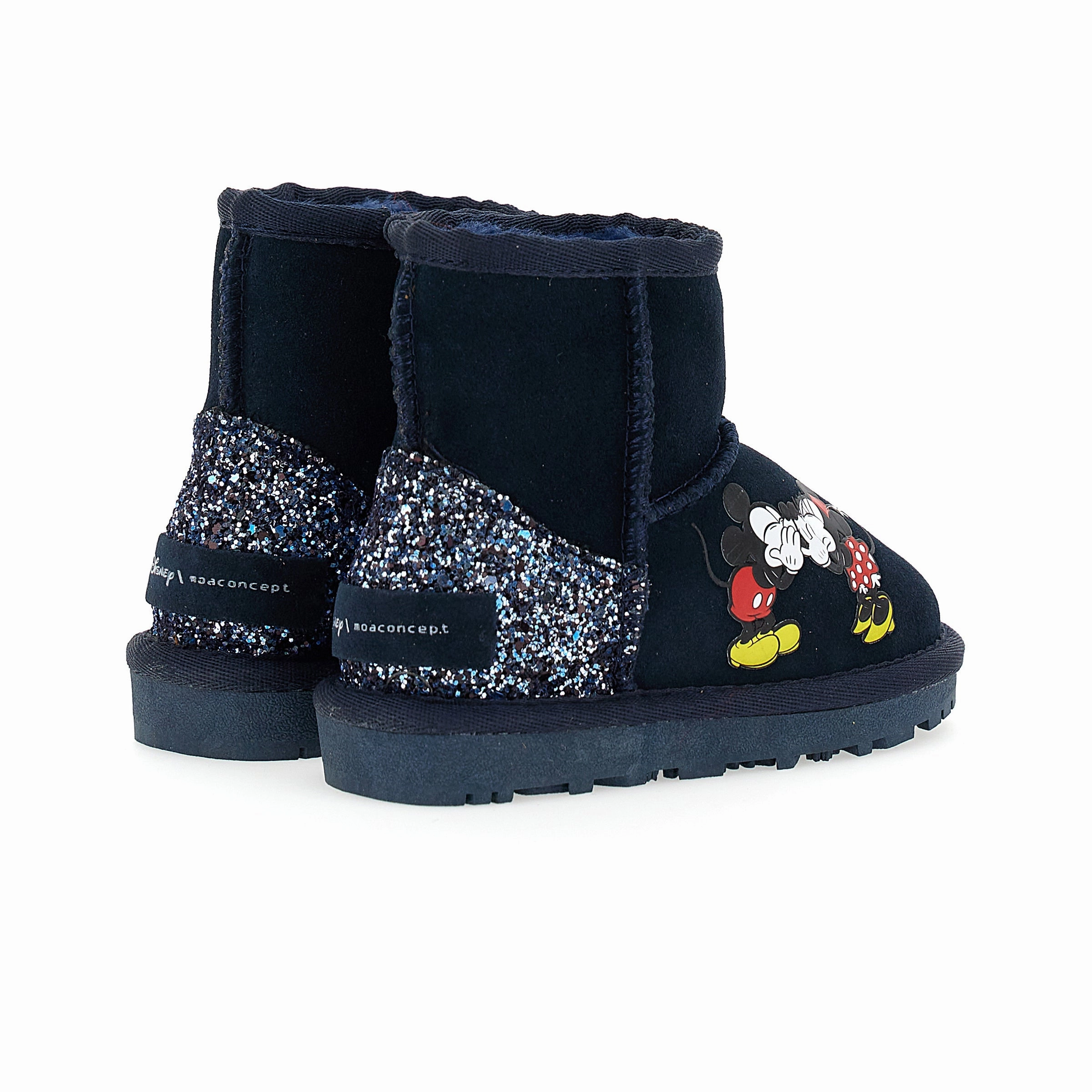 Pajar Boots Navy Mickey   Minnie Glitter Tab Winter Boots