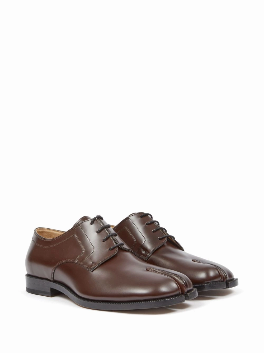 Walk London Brooklyn Derby Shoe Tabi Derby Shoes - Chic Brown