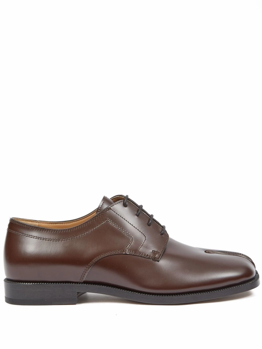 Tabi Derby Shoes - Chic Brown Johnston Murphy Hodges Plain Toe Oxford Casual Lace Up Shoe