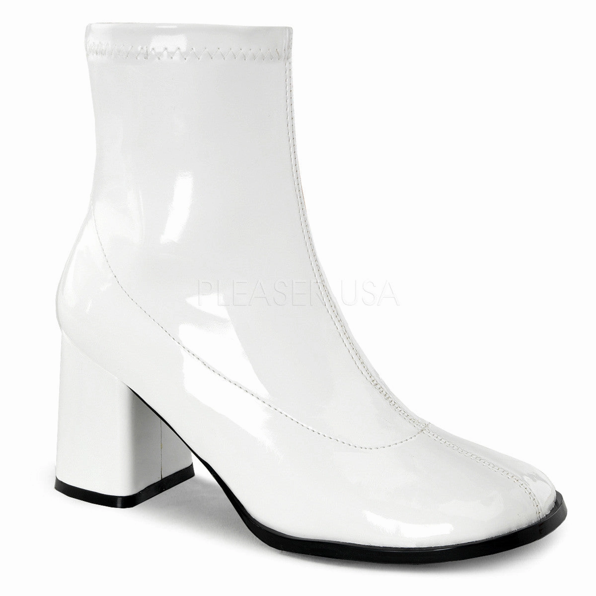 3" Heel GOGO-150 White Lightweight Breathable Work Boots