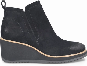 Freesail Chelsea Boots Sofft Women's Emeree Ankle Leather Boots - Black Suede