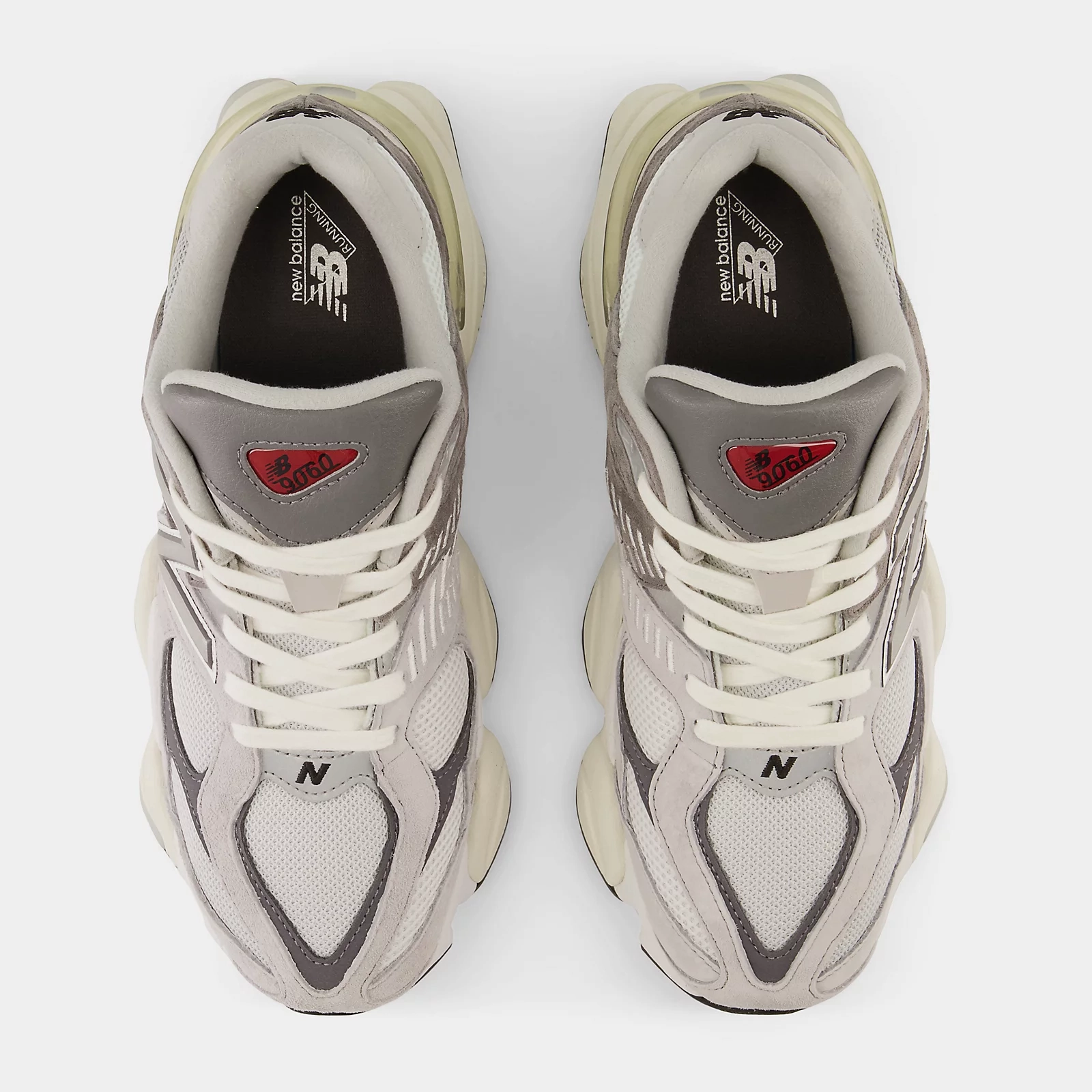 New Balance Men's 9060 Shoes - Rain Cloud / Castlerock / White New Balance Shoes With Rollbar Technology