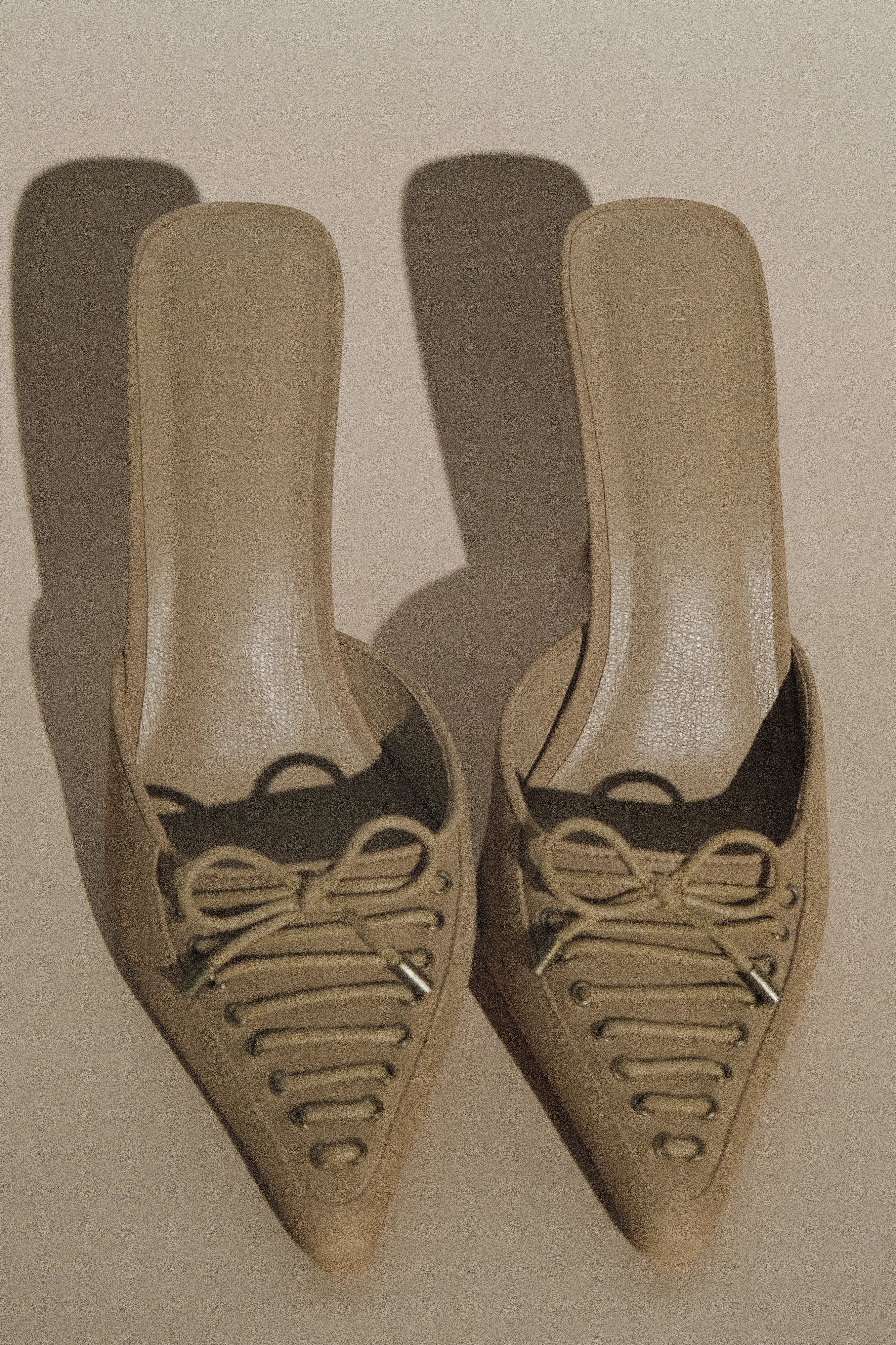 1980's High Heels Joanne Suede Lace Up Heels - Camel