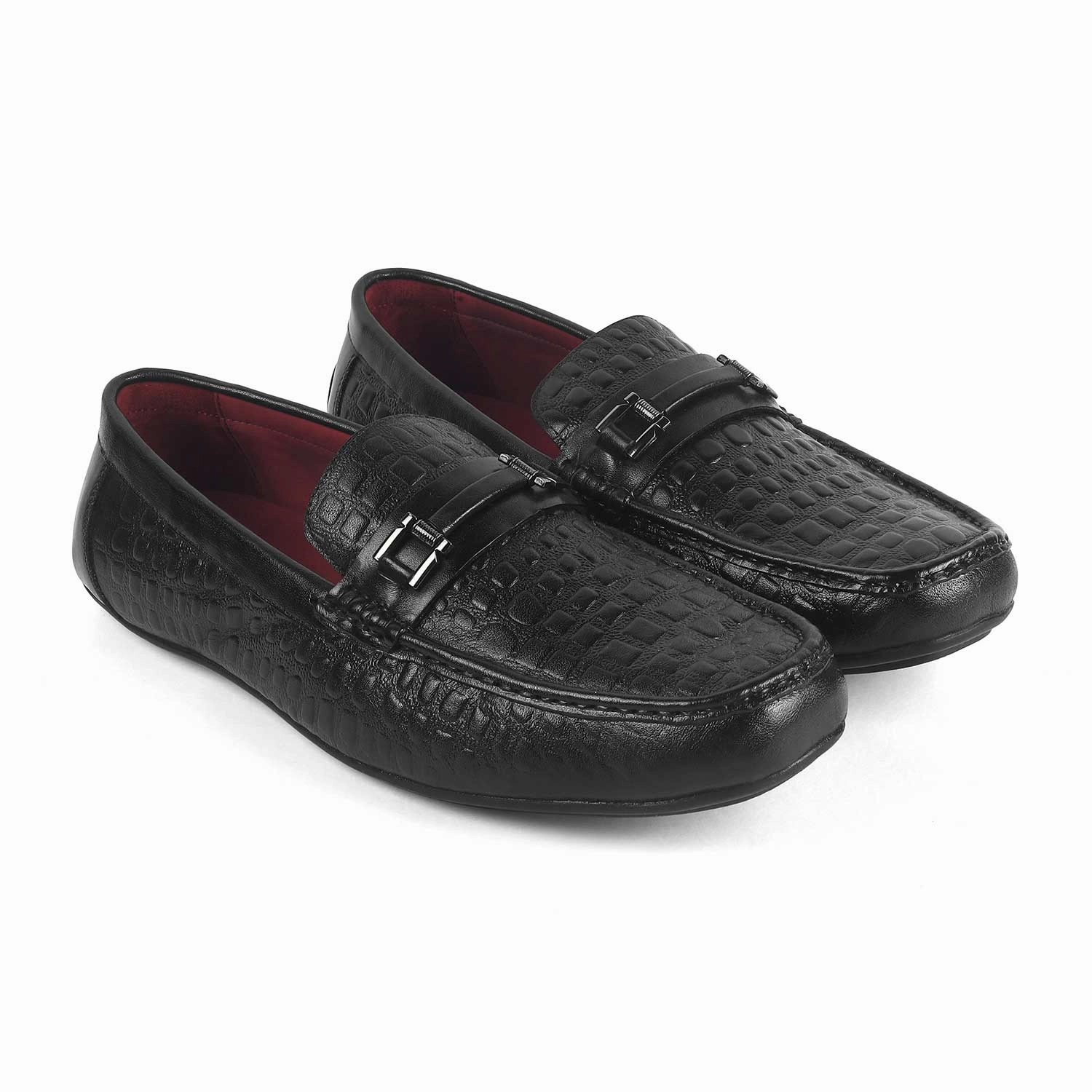 Eurosoft Loafers Tresmode Camil Black Men's Leather Driving Loafers