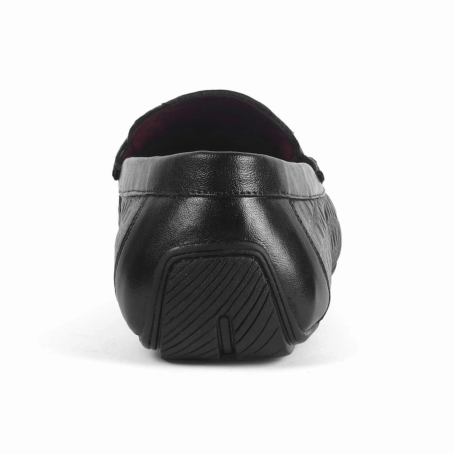 Tresmode Camil Black Men's Leather Driving Loafers Clark Shoes Loafers