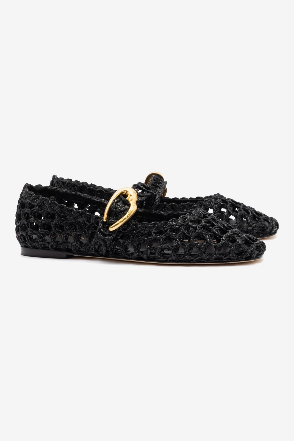 Verona Macrame In Black Embroidered Raffia Bethan Pisa Leather Platform Mary Jane Shoes