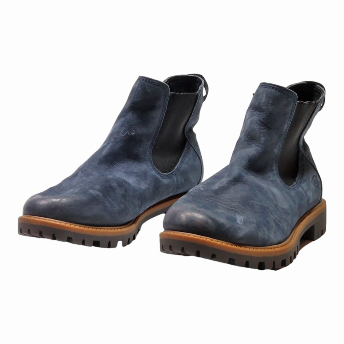 TAMARIS Chelsea Boots Blue Suede Womens UK 7 Muck Chore Farm Chelsea Boots