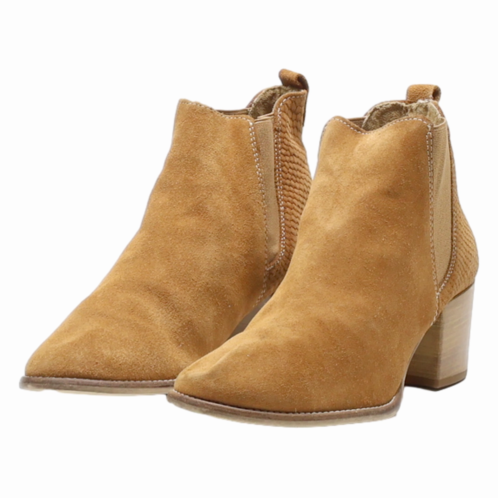 TAMARIS Chelsea Boots Brown Leather Womens UK 5 Berwick Chelsea Boots