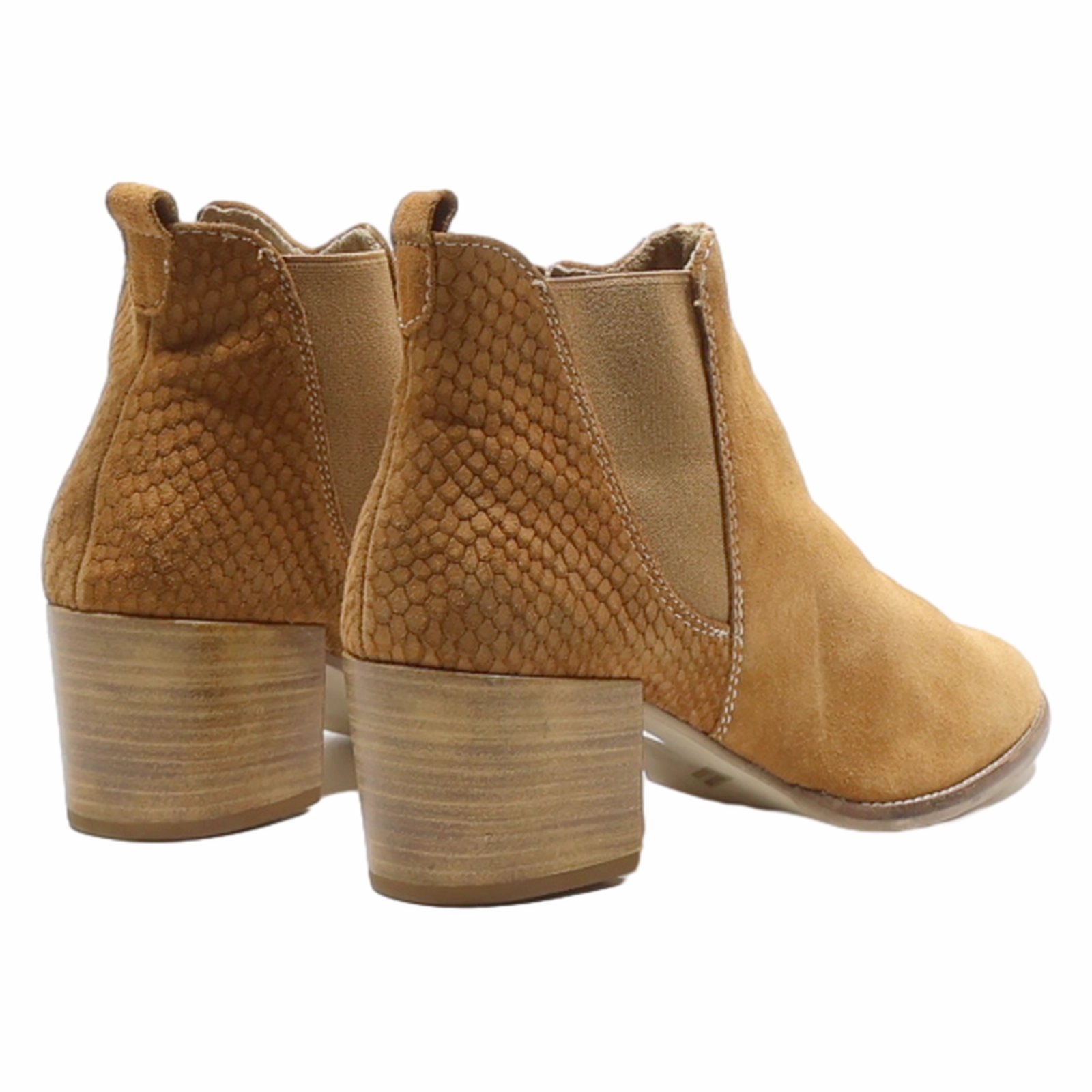 TAMARIS Chelsea Boots Brown Leather Womens UK 5 Lems Chelsea Boot