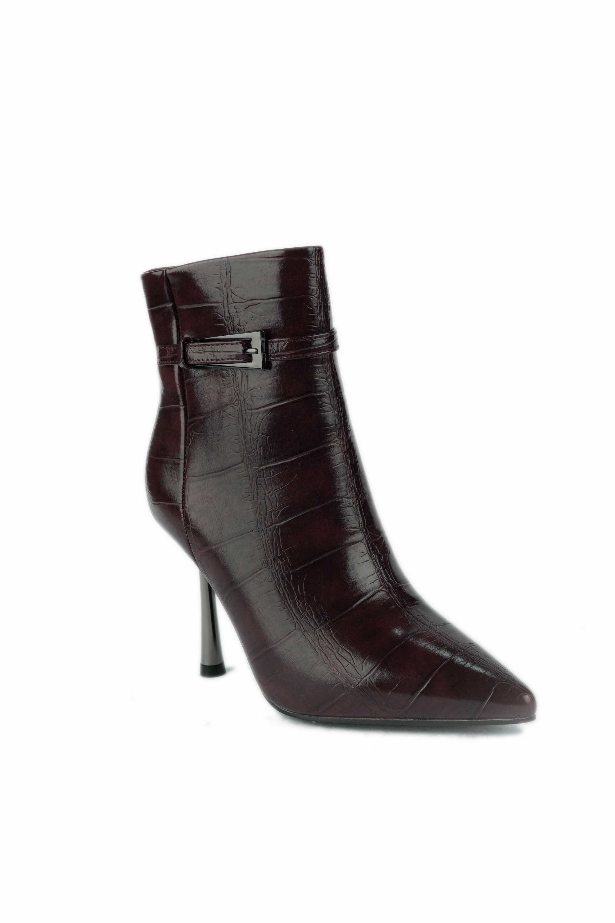 The Heaven 01-5584 Braided Chain Ankle Boots