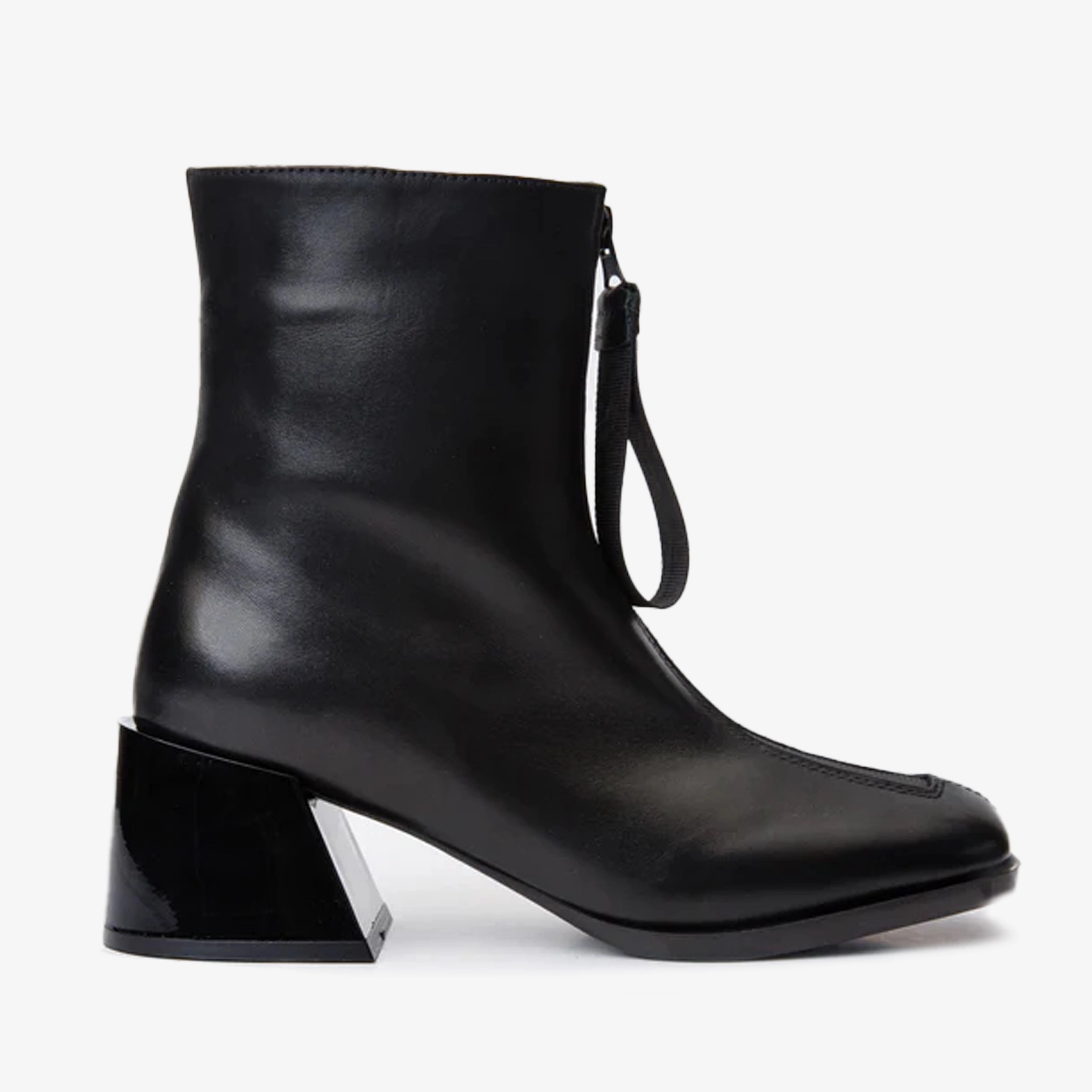 Chelsea Dress Boots The Tackle Black Leather Block Heel Women Boot