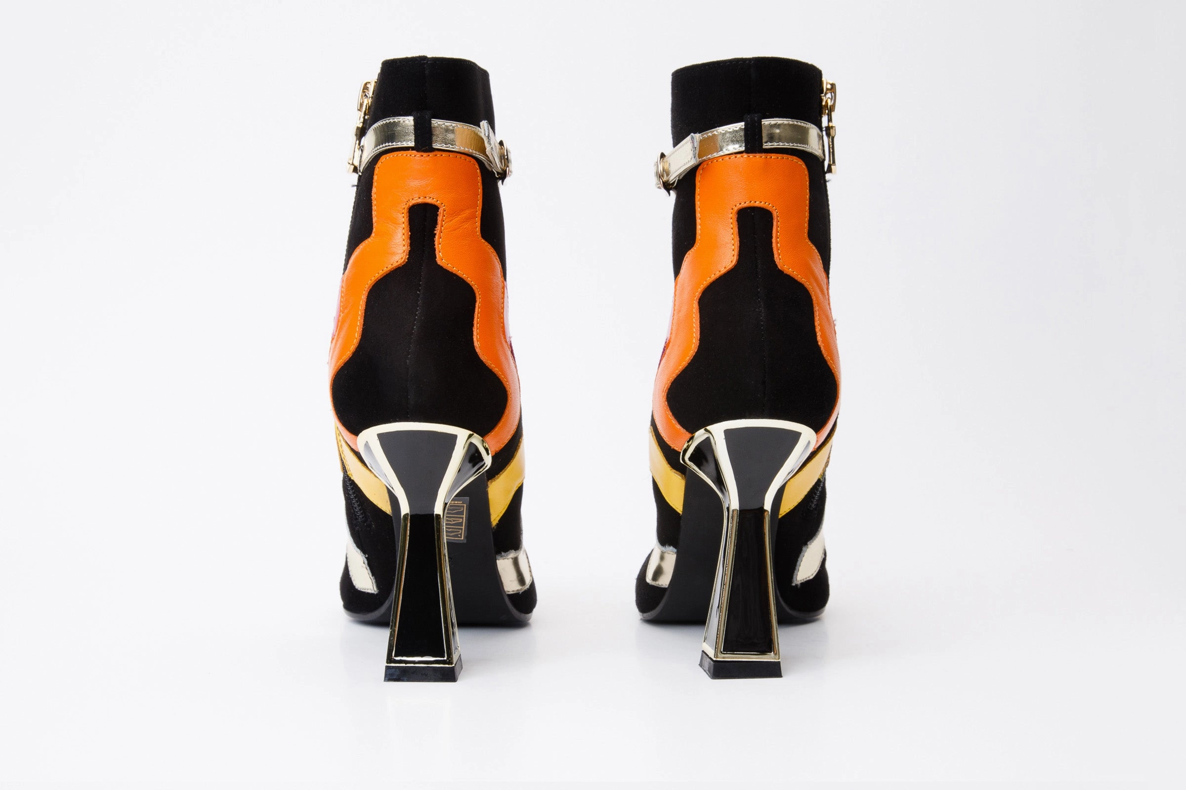 Chunky Sole Chelsea Boots The Tario Black Suede Leather Ankle Women Boot