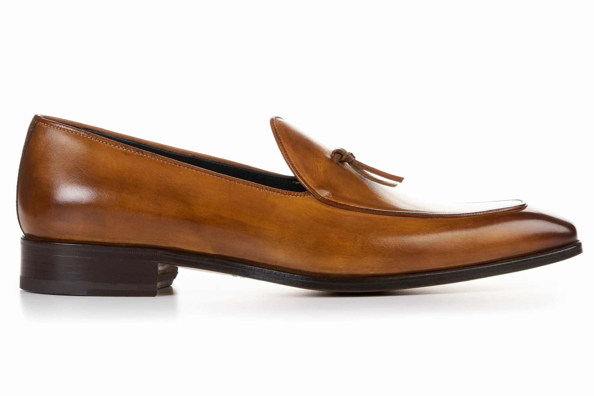 The Van Damme Belgian Loafer - Tobacco Adrian Stitch Ambassador Leather Loafers