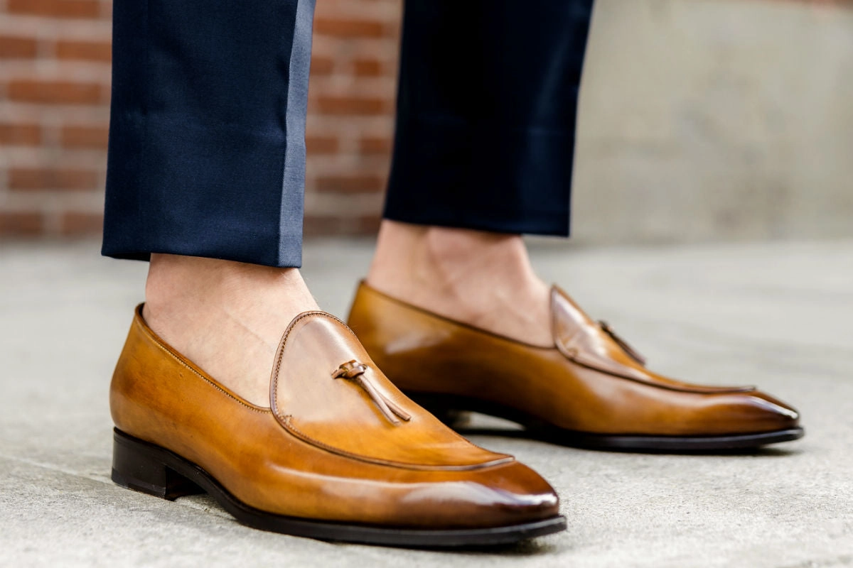 Loafers And Shorts The Van Damme Belgian Loafer - Tobacco