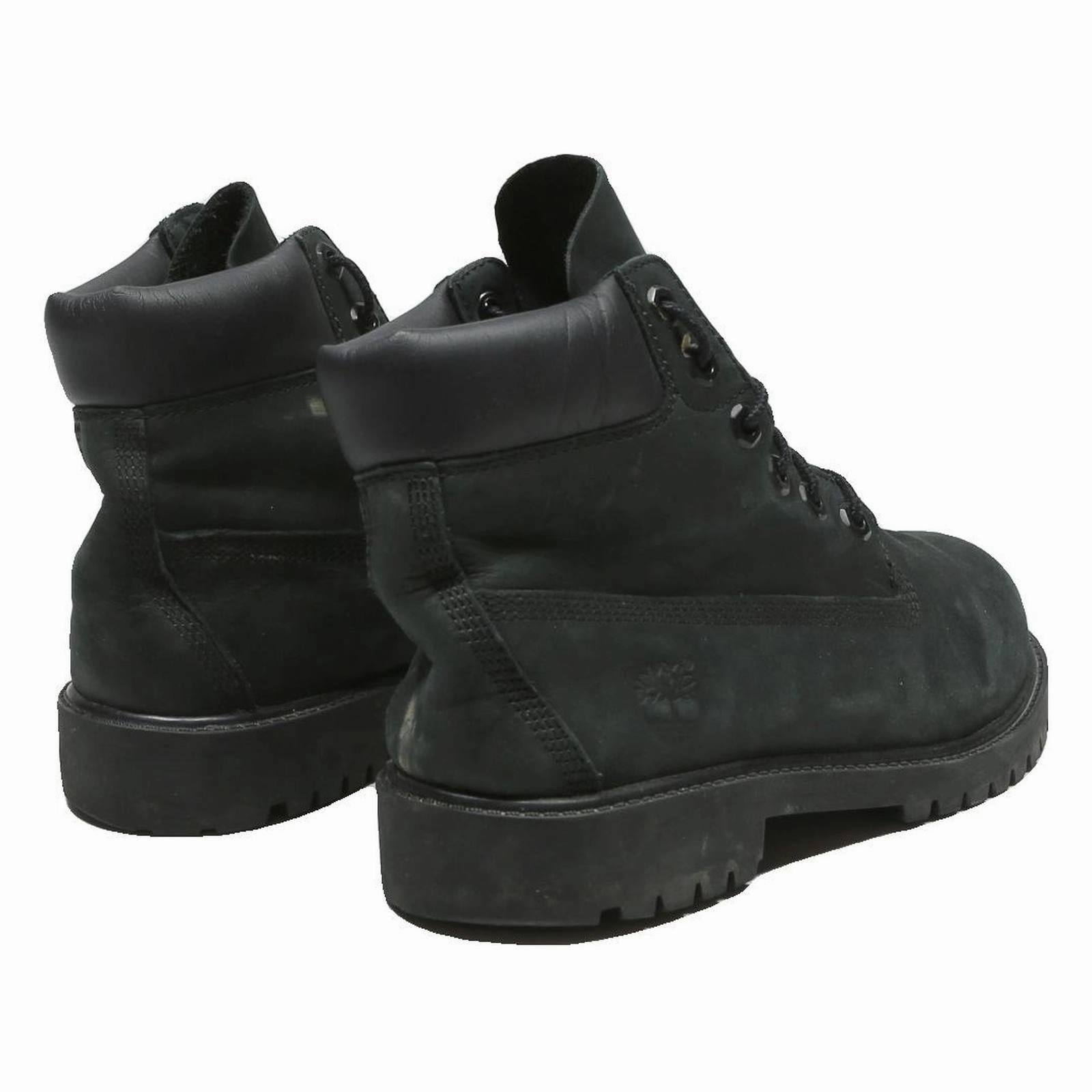 TIMBERLAND Mens Black Leather Ankle Boots UK 5.5 Durable Outdoor Workwear Best Hiking Boots For River Crossings