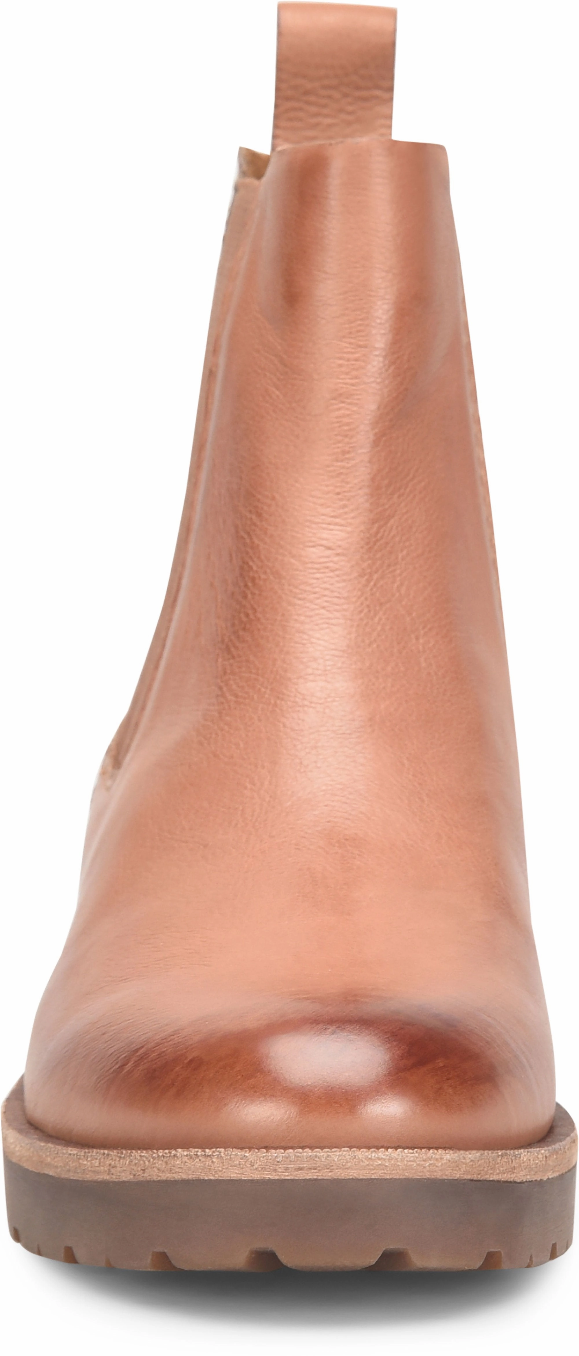 Legres Chelsea Boots Kork Ease Women's Bristol Leather Boots - Brown Luggage