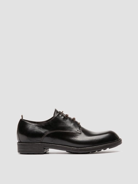 DIARY 009 - Brown Leather Derby Shoes Lace-up Waterproof Shoe