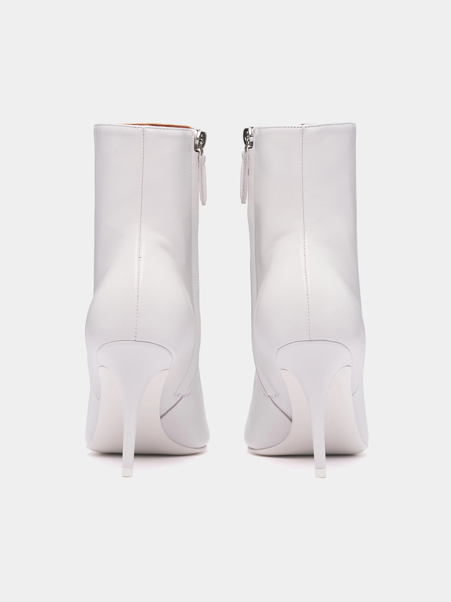 Chelsea Boots Safety Toe Barbara Heeled Ankle Boots (BARBARA-NAPPA-WHITE)