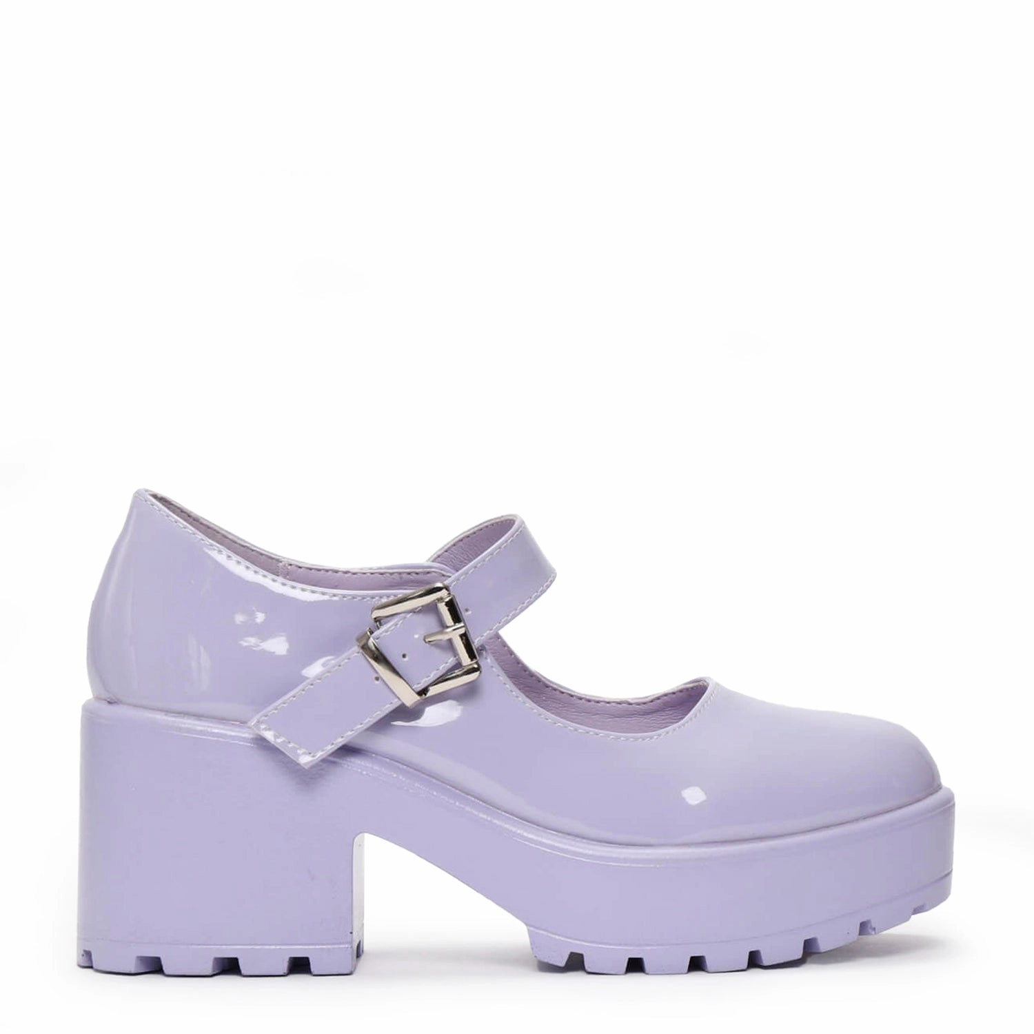 Smooth Leather Mary Jane Shoes Tira Mary Jane Shoes ' Lilac Nectar Patent Edition'