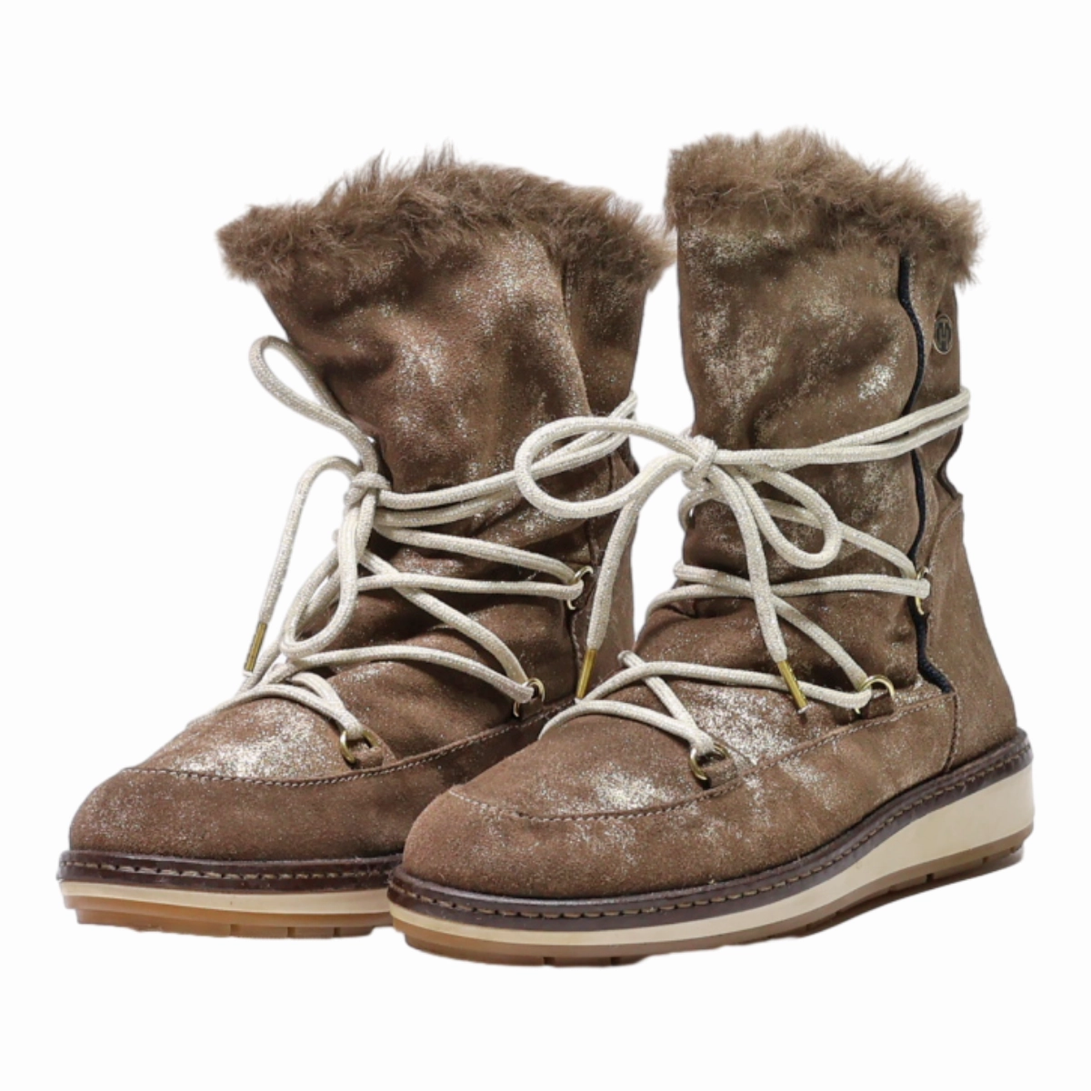 Best Boots For City Snow TOMMY HILFIGER Snow Boots Brown Synthetic Womens UK 5