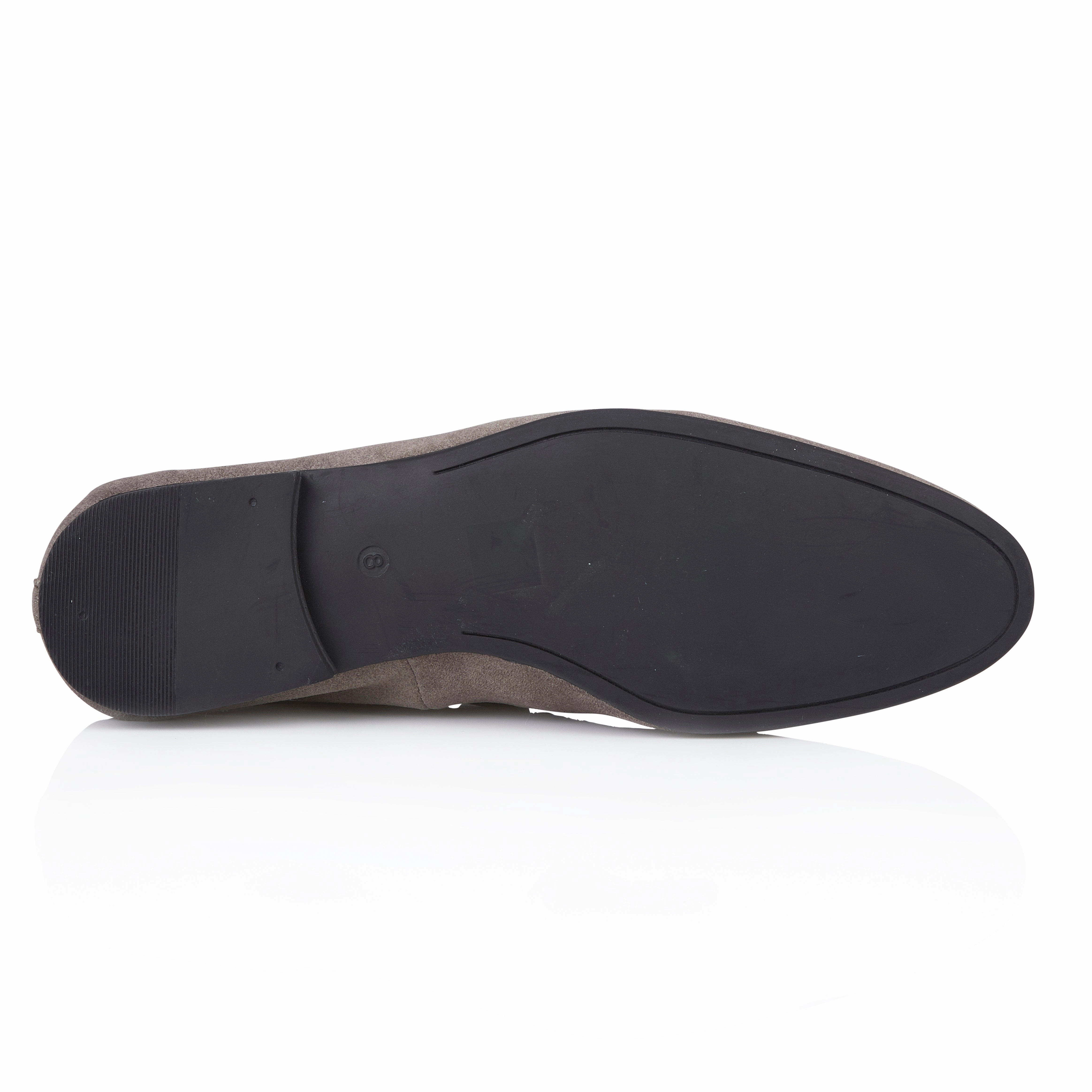 Tottenham Smart Formal Suede Leather Loafers - Grey Famous Footwear Loafers