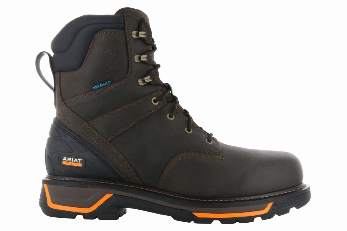 Ariat Big Rig 8" Waterproof Soft Toe Side Zip Boot Cascade 8 Lace-up Work Boots