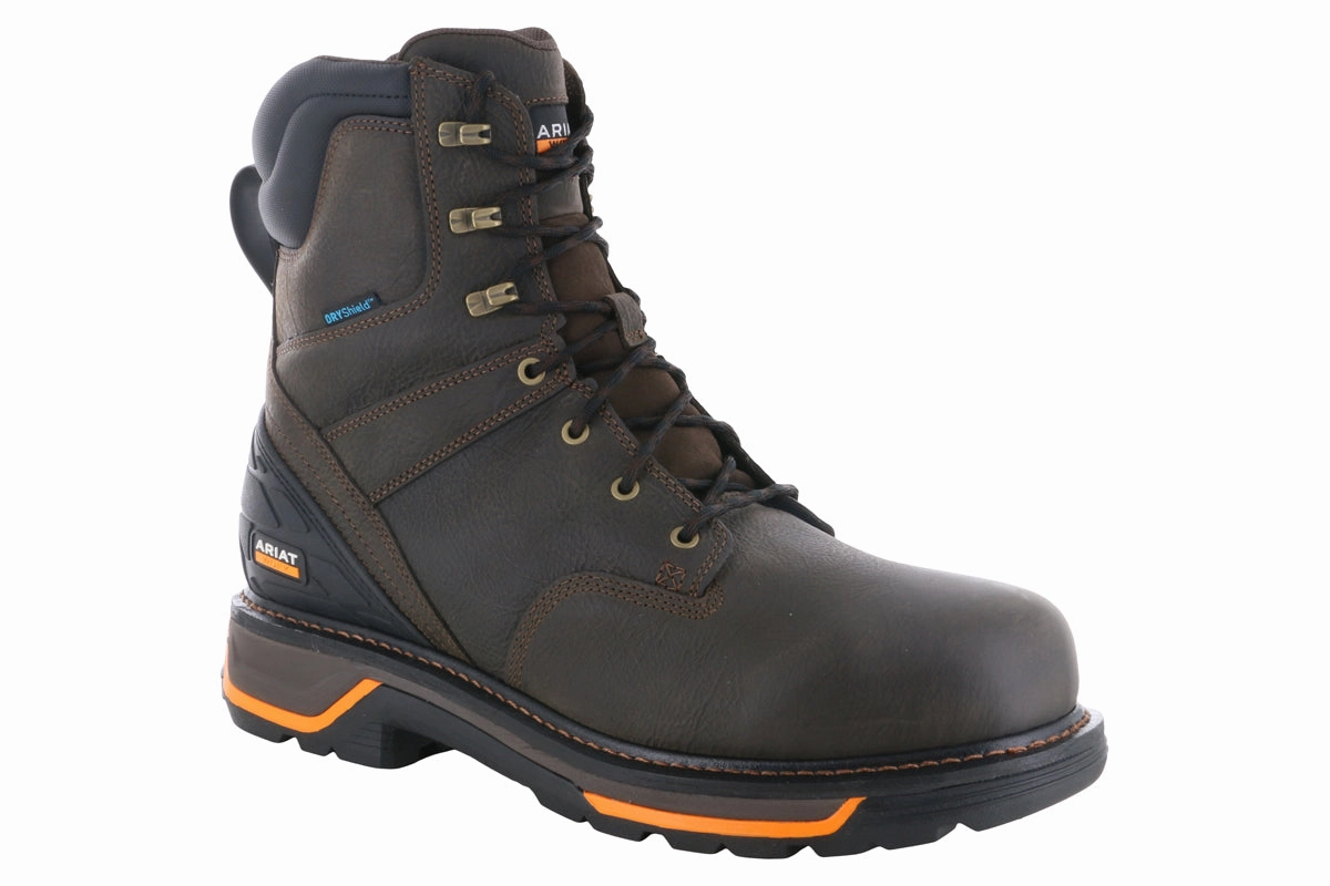 Ariat Big Rig 8" Waterproof Soft Toe Side Zip Boot 1200 Gram Insulated Composite Toe Work Boots