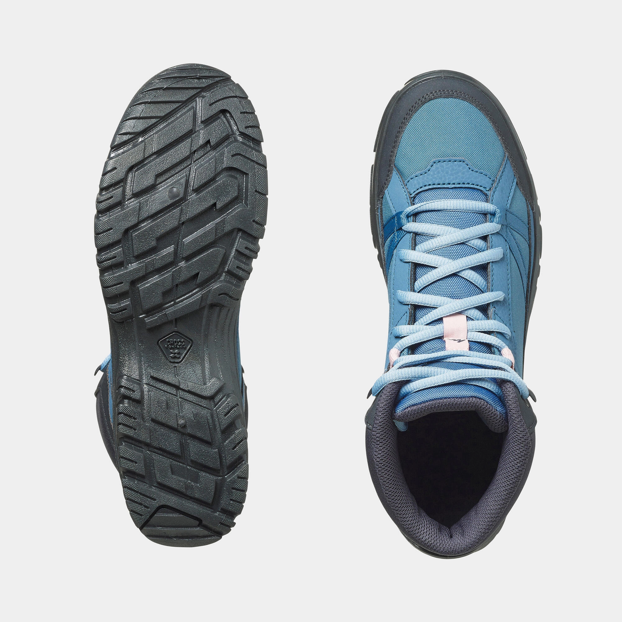 Traditional Leather Hiking Boots Quechua Women's NH100 Waterproof Mid Hiking Boots