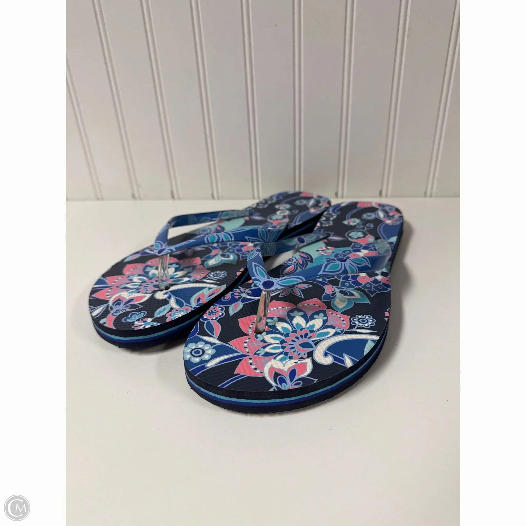 Grunden Flip Flops Sandals Flip Flops By Vera Bradley In Navy, Size: 10