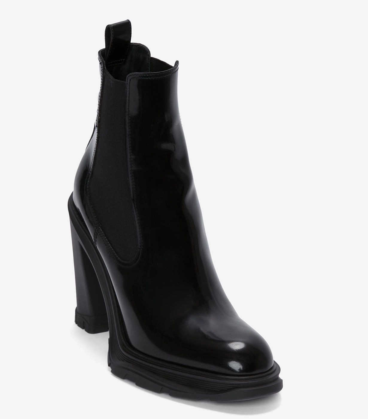 Tread Heel Chelsea Boots, Black Chelsea Boots With Shirt