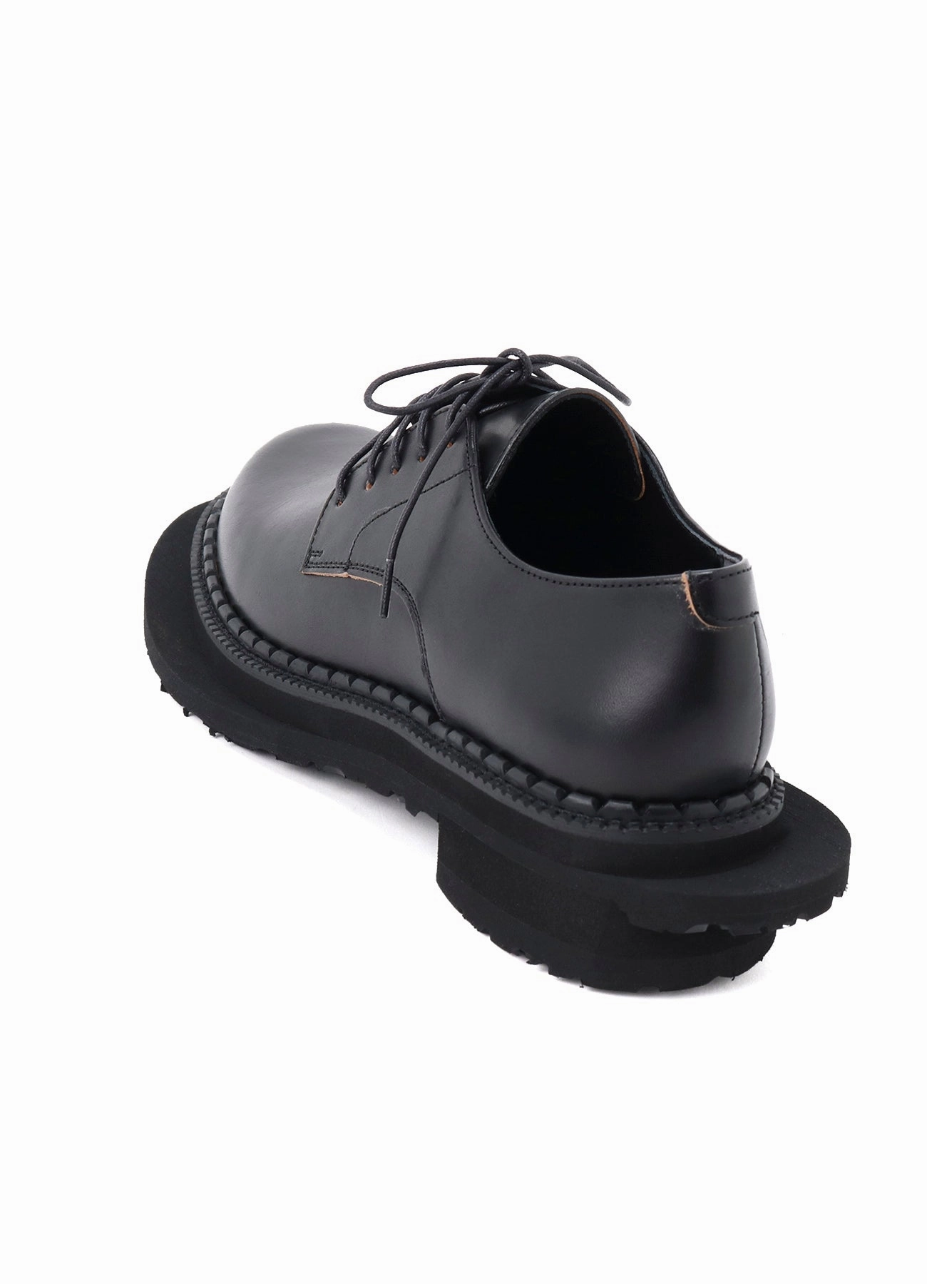 Black Derby Shoes Suede TWISTED LEATHER DERBY SHOES