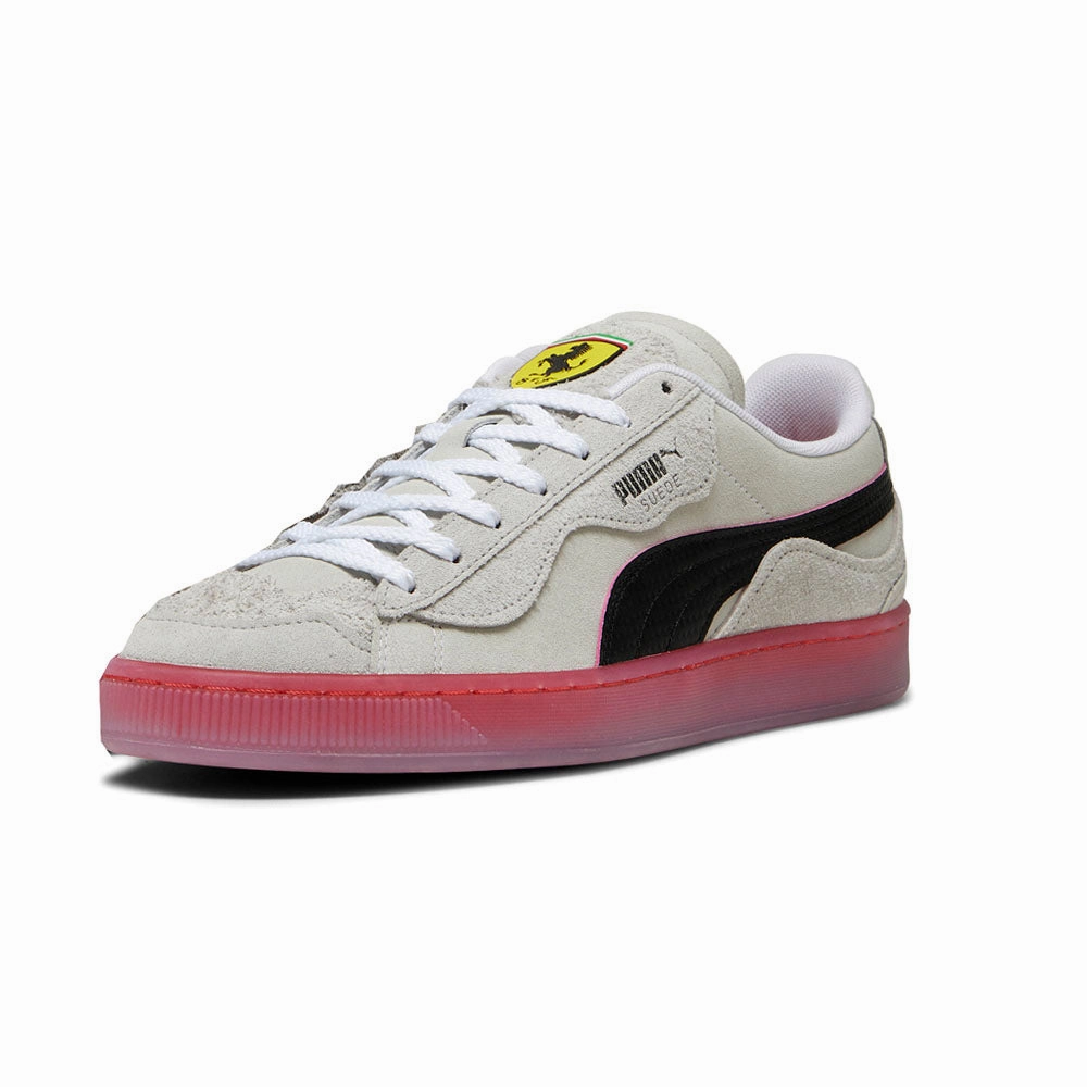 Puma Basketball Shoes Peace On Earth Scuderia Ferrari Suede Trippy Lace Up Sneakers