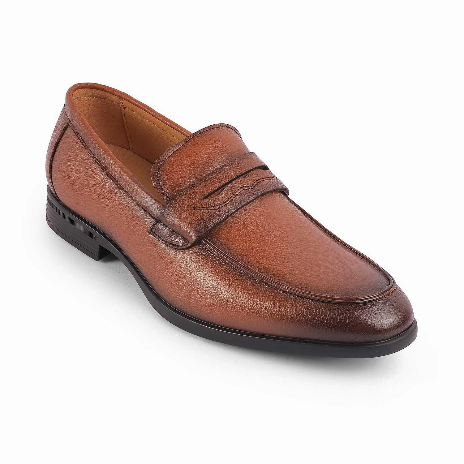 Ladies Backless Loafers Tresmode Yesi Tan Men's Leather Penny Loafers