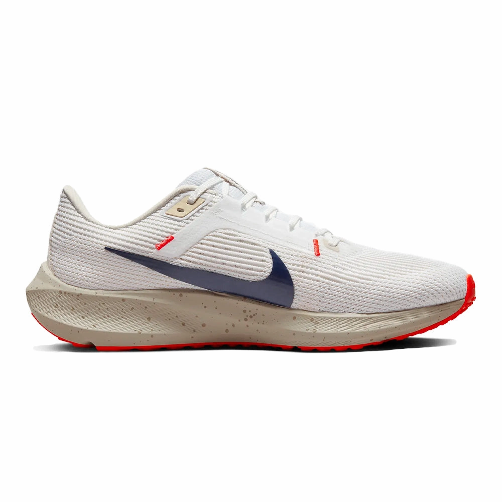 Men's Nike Pegasus 40, White/Obsidian-Lt Orewood Brn-Phantom, 10 D Medium Nike Huarache Baseball Turf Shoes