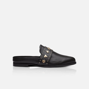 Cactus Slippers Tuesday Slide Black/Gold Hearts