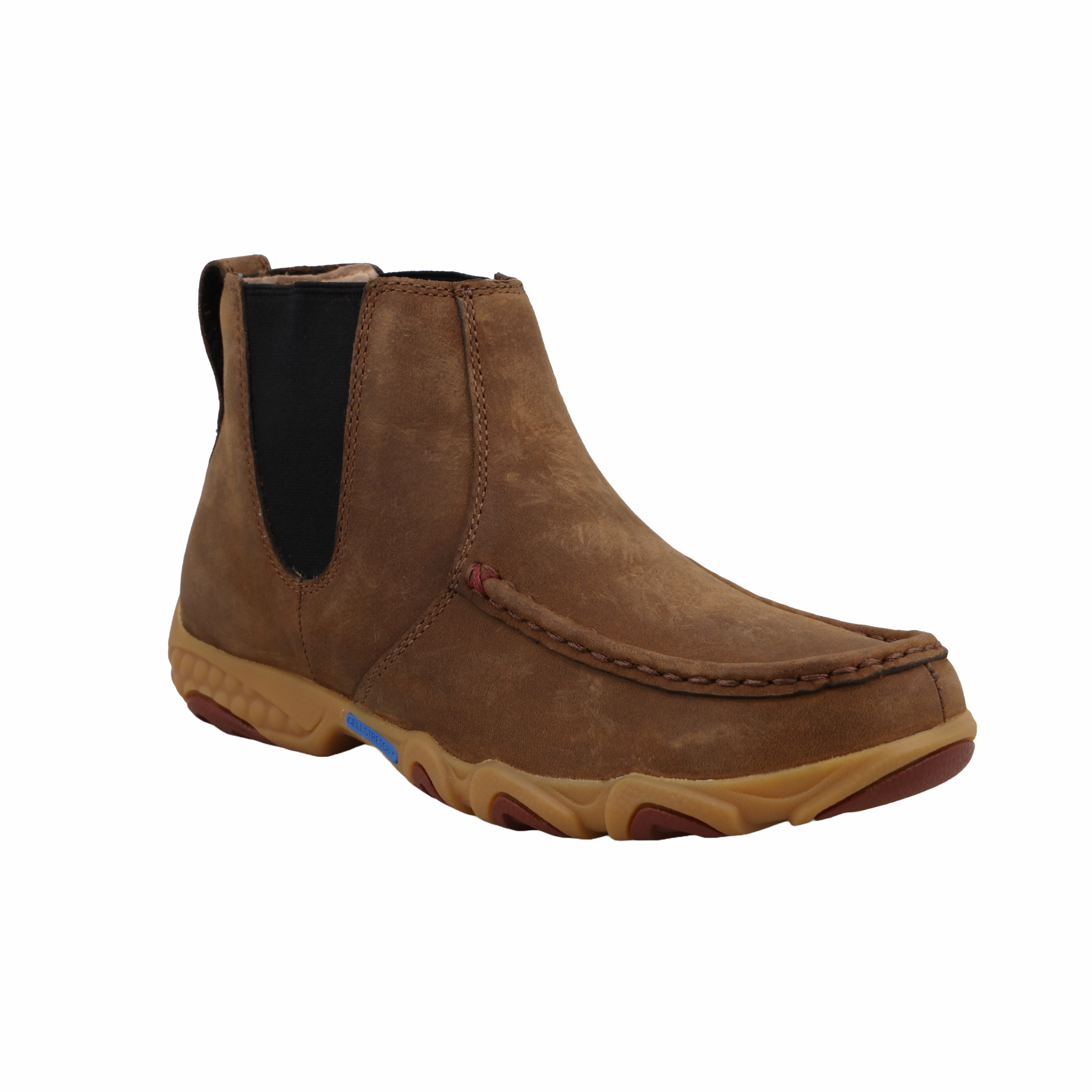 Chelsea Boots With Leather Jacket Twisted X Ladies 4" Chelsea Peanut Brown Driving Moc WDMX003