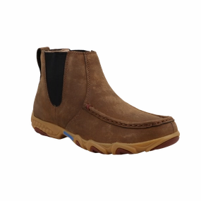 Harness Chelsea Boots Twisted X Ladies 4" Chelsea Peanut Brown Driving Moc WDMX003