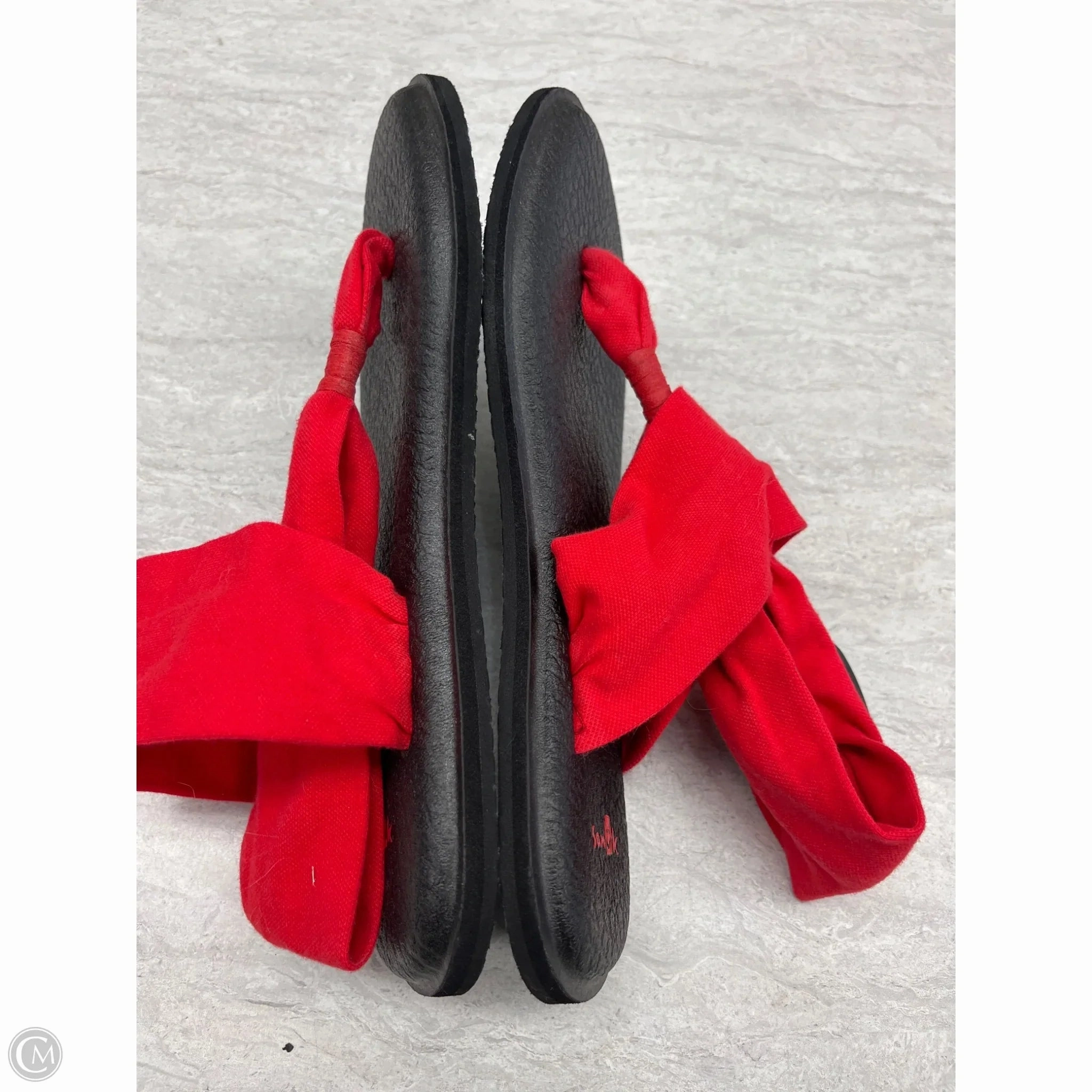 Sandals Flip Flops By Sanuk In Red, Size: 7 Best Memories Are Made In Flip Flops