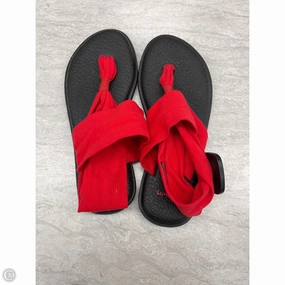Sandals Flip Flops By Sanuk In Red, Size: 7 Golf Flip Flops