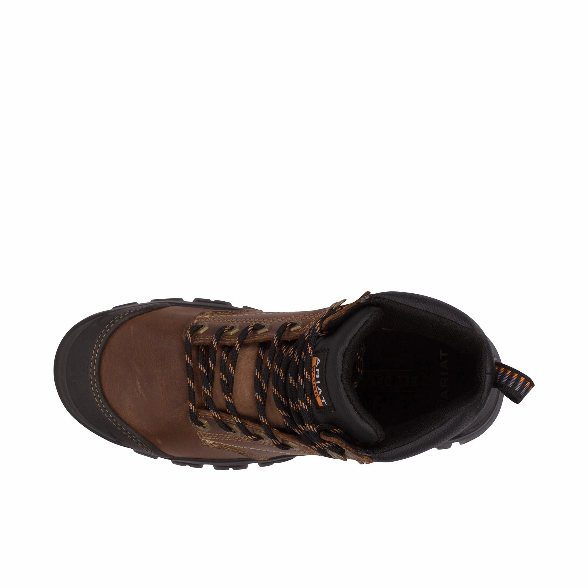 Ariat Treadfast 6 Inch Steel Toe Distressed Brown Brown Suede Western Boots