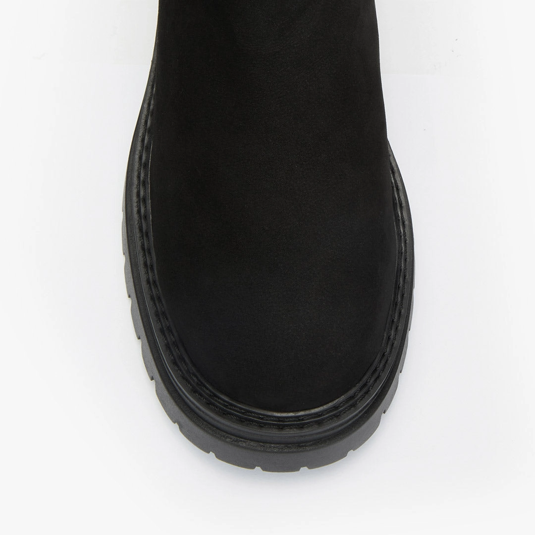 Casual Ankle Boot Outfits *SAIGE NUBUCK - flatform chelsea boots