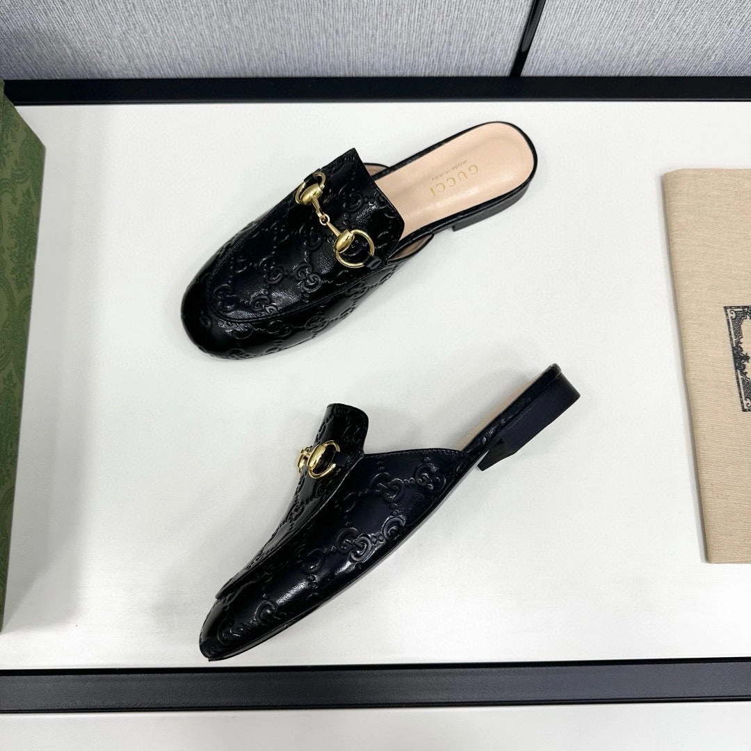 Flat Sole Mtb Shoes SE1680 Gucci Women's Princetown Slipper / Size5-11