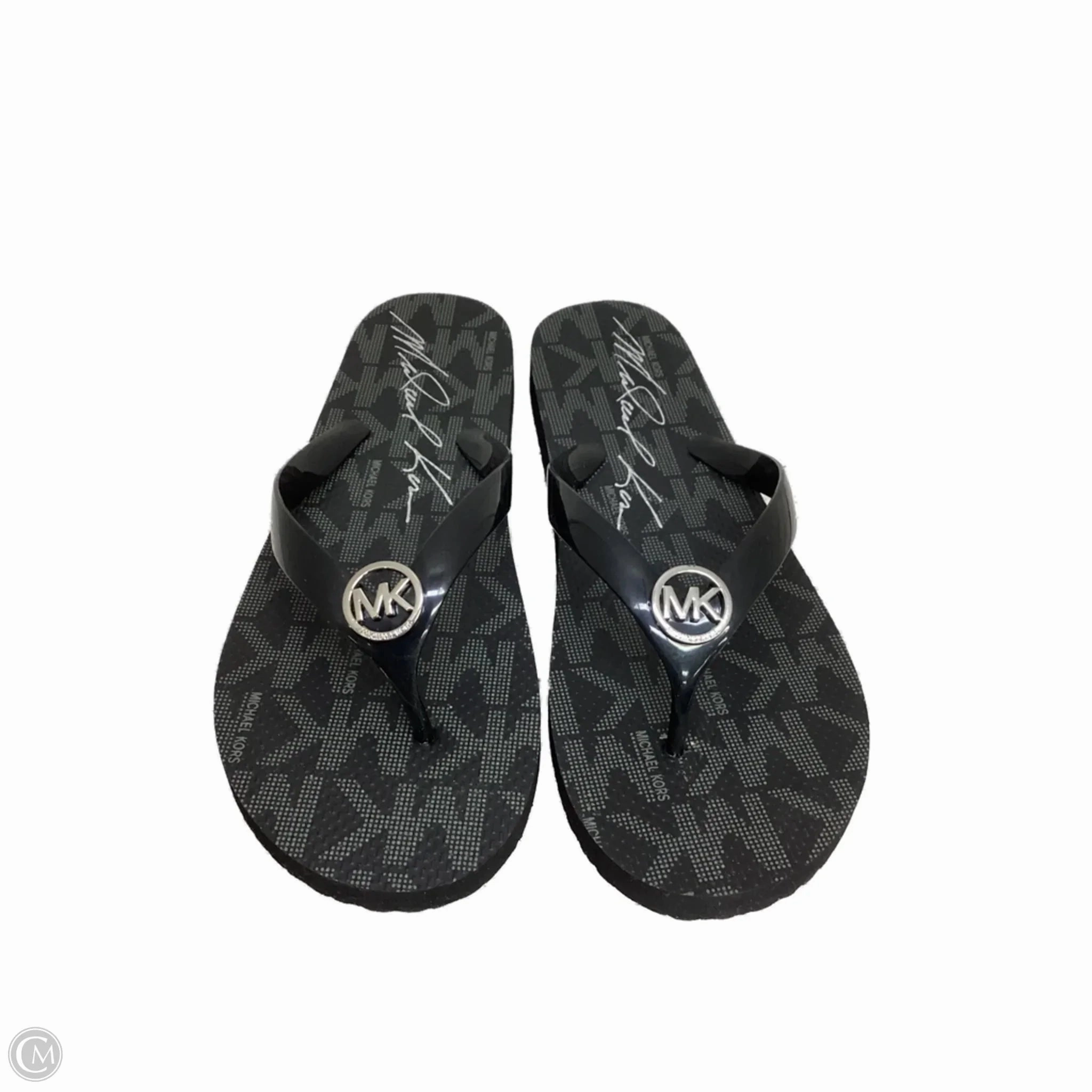 Navy Flip Flops Sandals Flip Flops By Michael By Michael Kors In Black, Size: 11