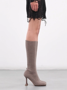 Veneda Stretch Boots (VENEDA-STRETCH-95-FUZZY-TAUPE) Chelsea Boots Outfit Casual