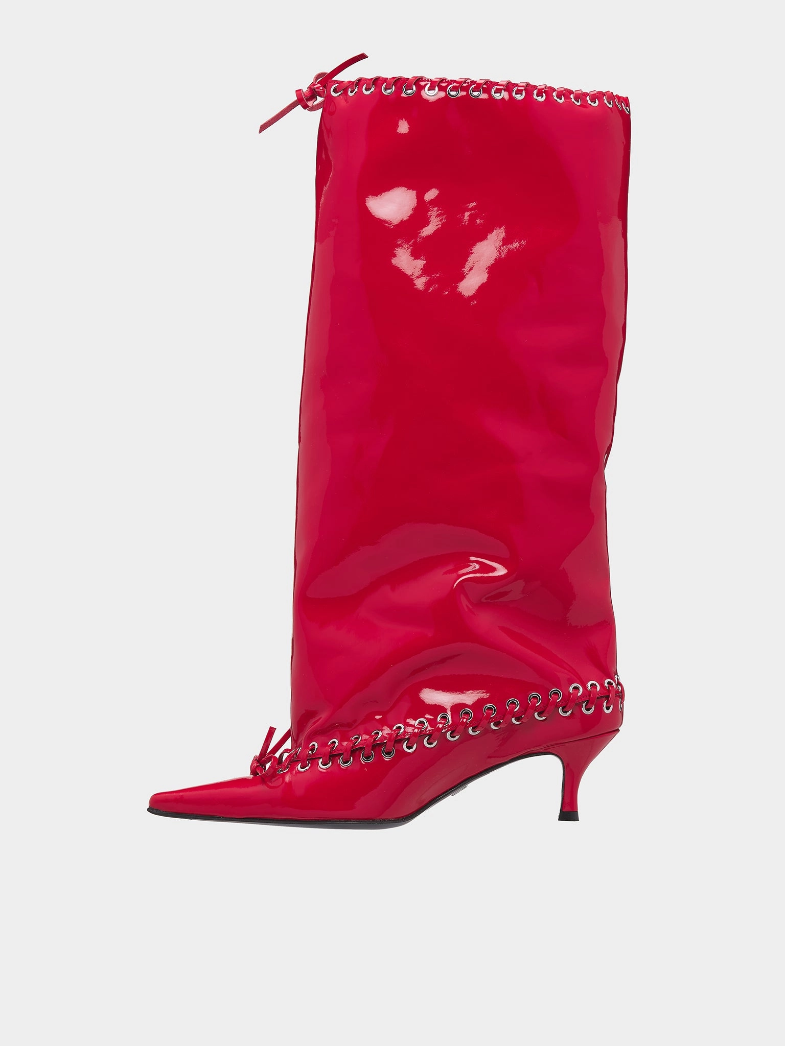 Bagatt Chelsea Boots Patent Level Knee Boots (SH07-PATENT-RED)