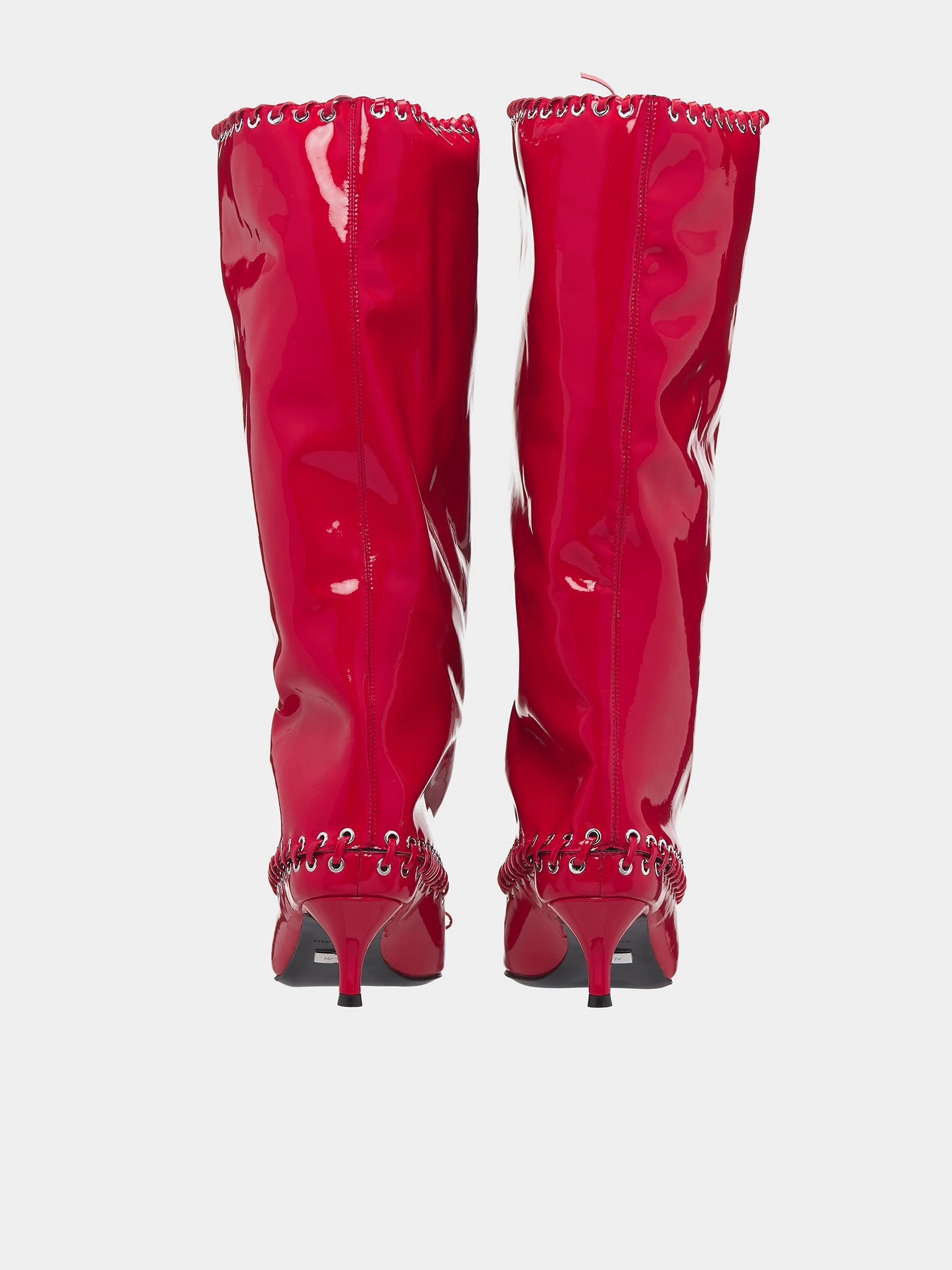 Patent Level Knee Boots (SH07-PATENT-RED) Graeme Ii Arcadia Chelsea Boots