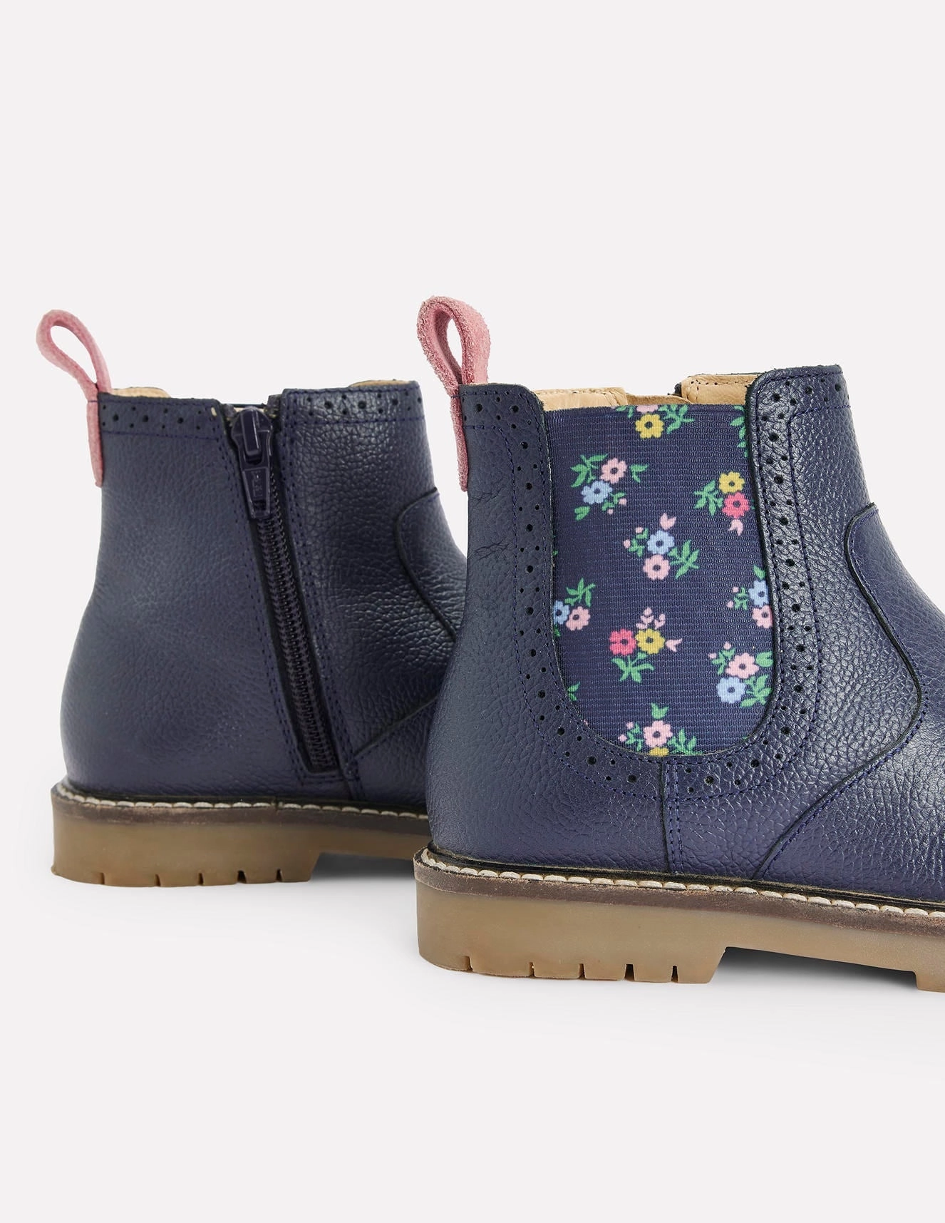 Leather Chelsea Boots-College Navy Floral Best Jeans With Chelsea Boots