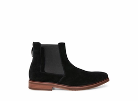 INSIDER BLACK SUEDE Canvas Chelsea Boots
