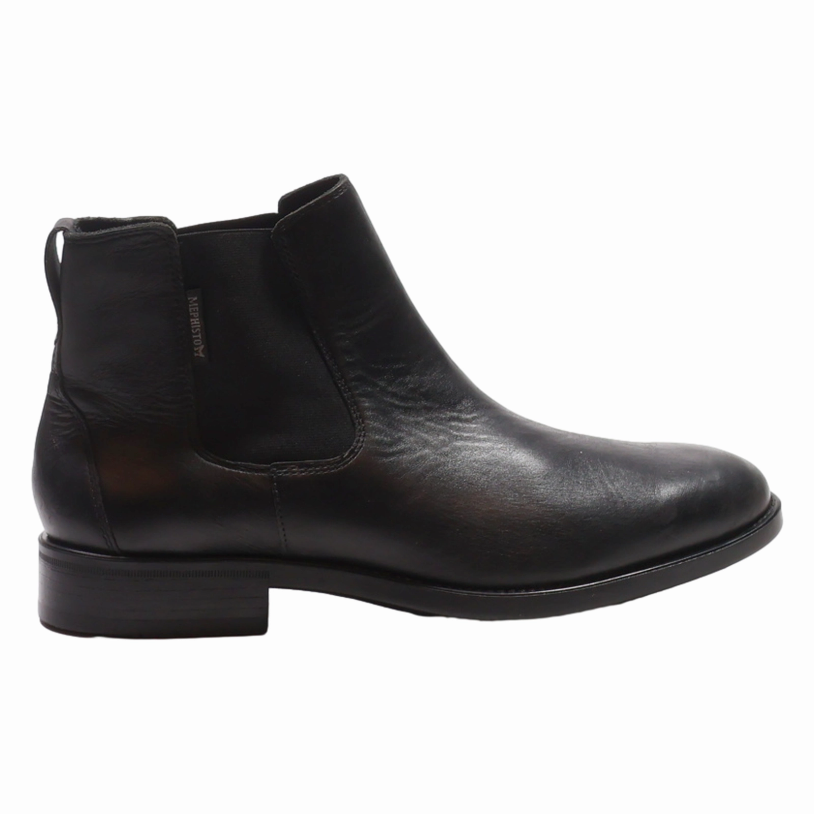 MEPHISTO Chelsea Boots Black Leather Mens UK 7 Chelsea Boots With 3 Piece Suit